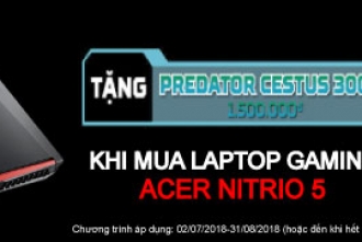 MUA LAPTOP ACER GAMING - TẶNG PREDATOR CENTUS 300
